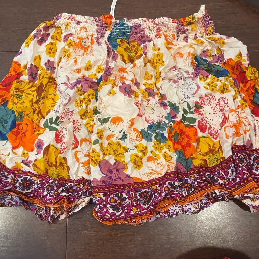 Anthropologie floral pajama shorts with drawstring size small - Picture 5 of 7